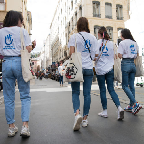 Opération Street Art pour Handicap International