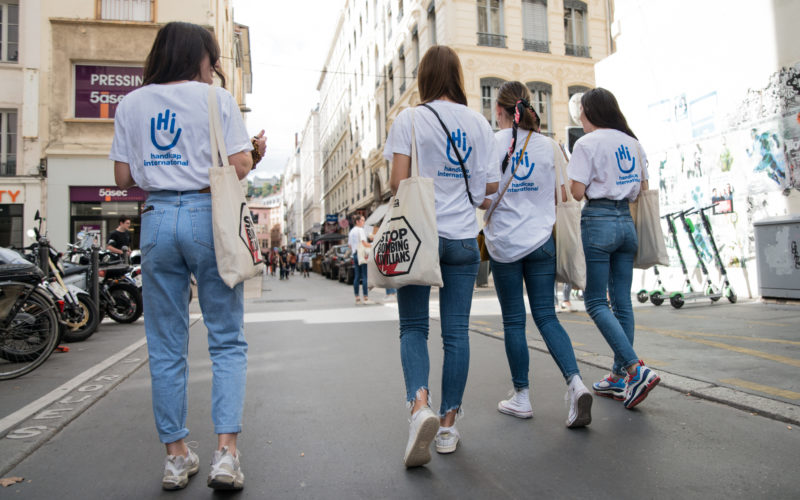 Opération Street Art pour Handicap International