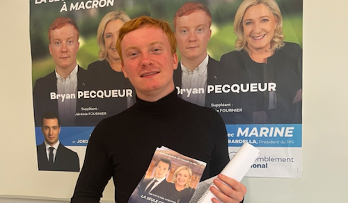 Législatives : Bryan Pecqueur, candidat (RN) dans la 1ère circonscription