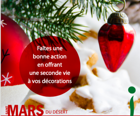 Saint-Mars-du-désert organise une collecte solidaire de décorations de Noël