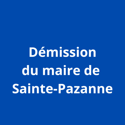 Démission de Bernard Morilleau, maire de Sainte-Pazanne