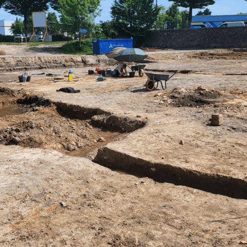 Nort-sur-Erdre : Une visite des fouilles archéologiques.