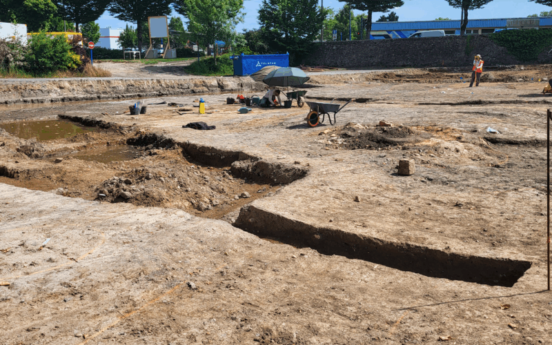 Nort-sur-Erdre : Une visite des fouilles archéologiques.