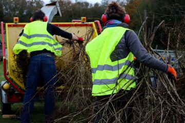 Saint-Aignan de Grand Lieu : Une opération de broyage des végétaux