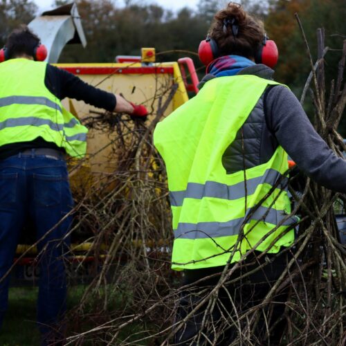 Saint-Aignan de Grand Lieu : Une opération de broyage des végétaux
