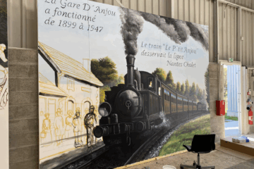 L’artiste Diana Taubin restaure ses peintures murales