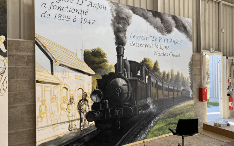 L’artiste Diana Taubin restaure ses peintures murales